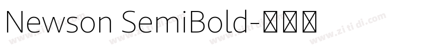 Newson SemiBold字体转换